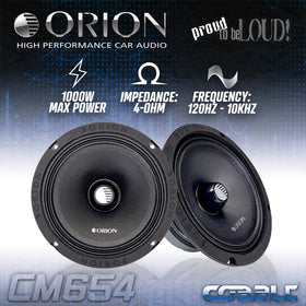 ORION CM654 1-5-inch voice coil detail enabling strong power handling