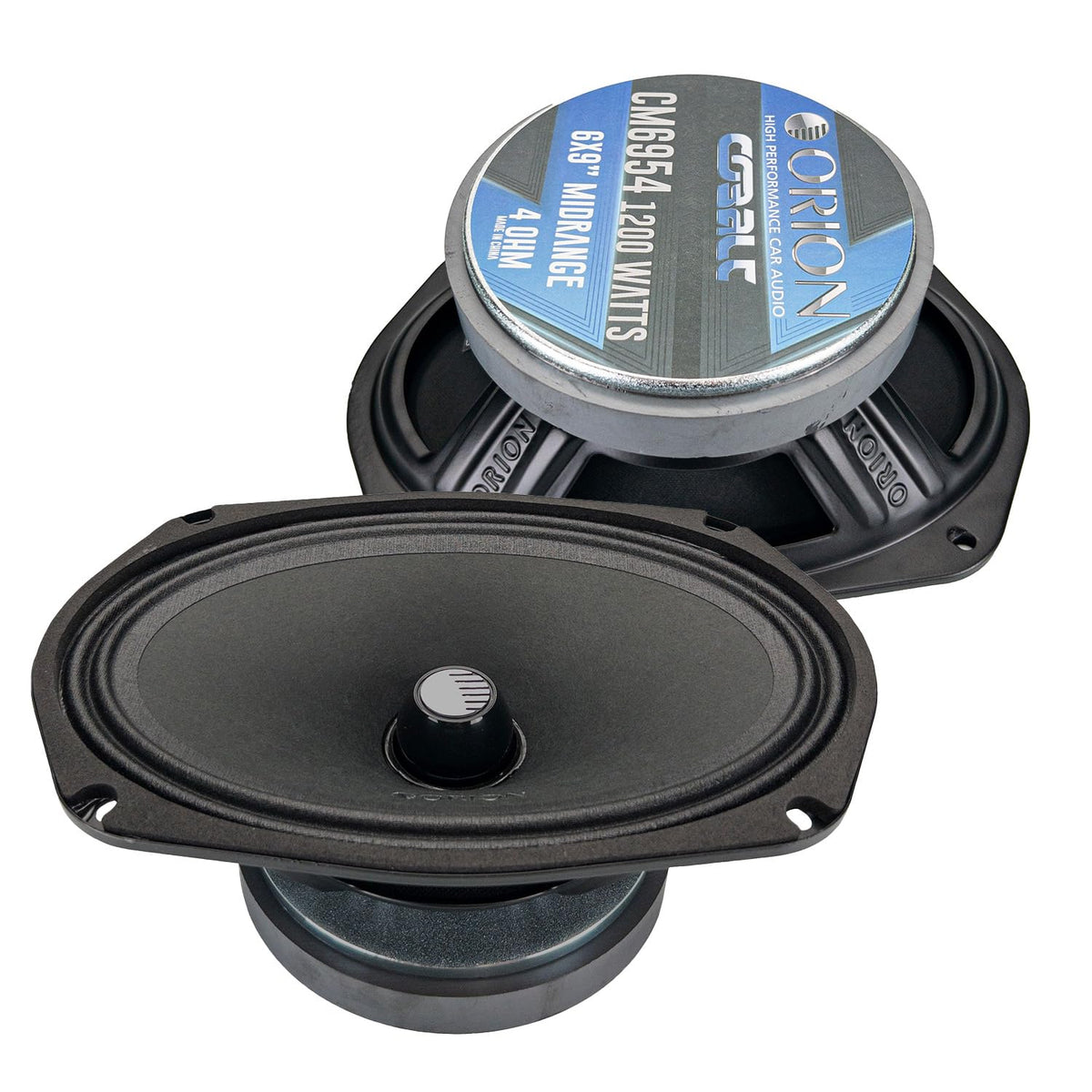 ORION Cobalt CM6954 midrange speaker face showing balanced car audio