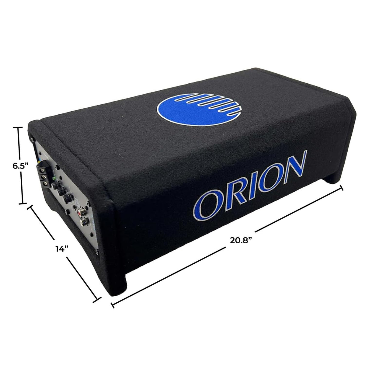Orion Cobalt CPE120 rear panel with built-in amplifier and connections