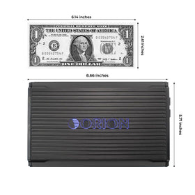 Orion Cobalt Elite CEA900.1D rear panel with controls enables quick on-vehicle tuning.