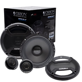 ORION Cobalt front view of speaker pair showing grille and mounting for clear sound