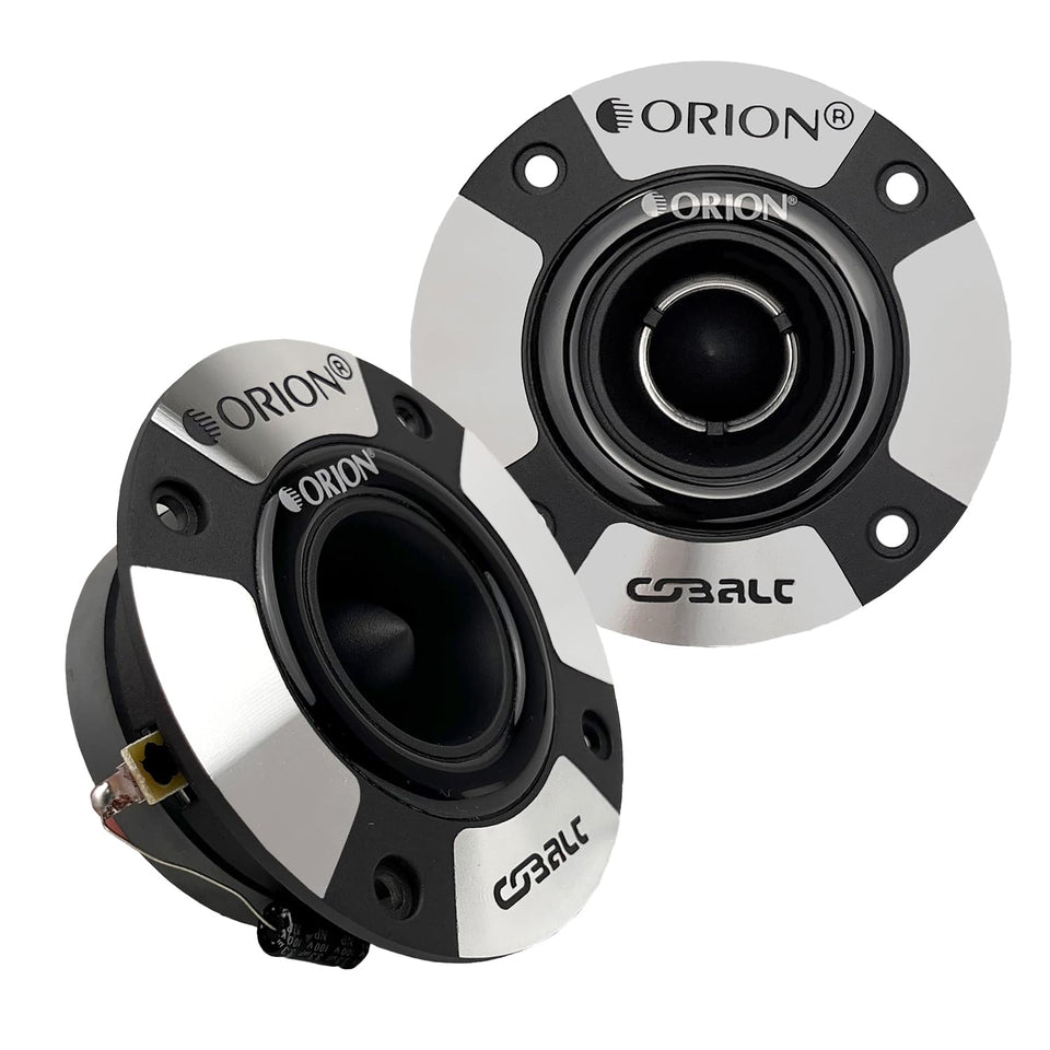 ORION Cobalt front view showing tweeter grille and compact design for clear highs