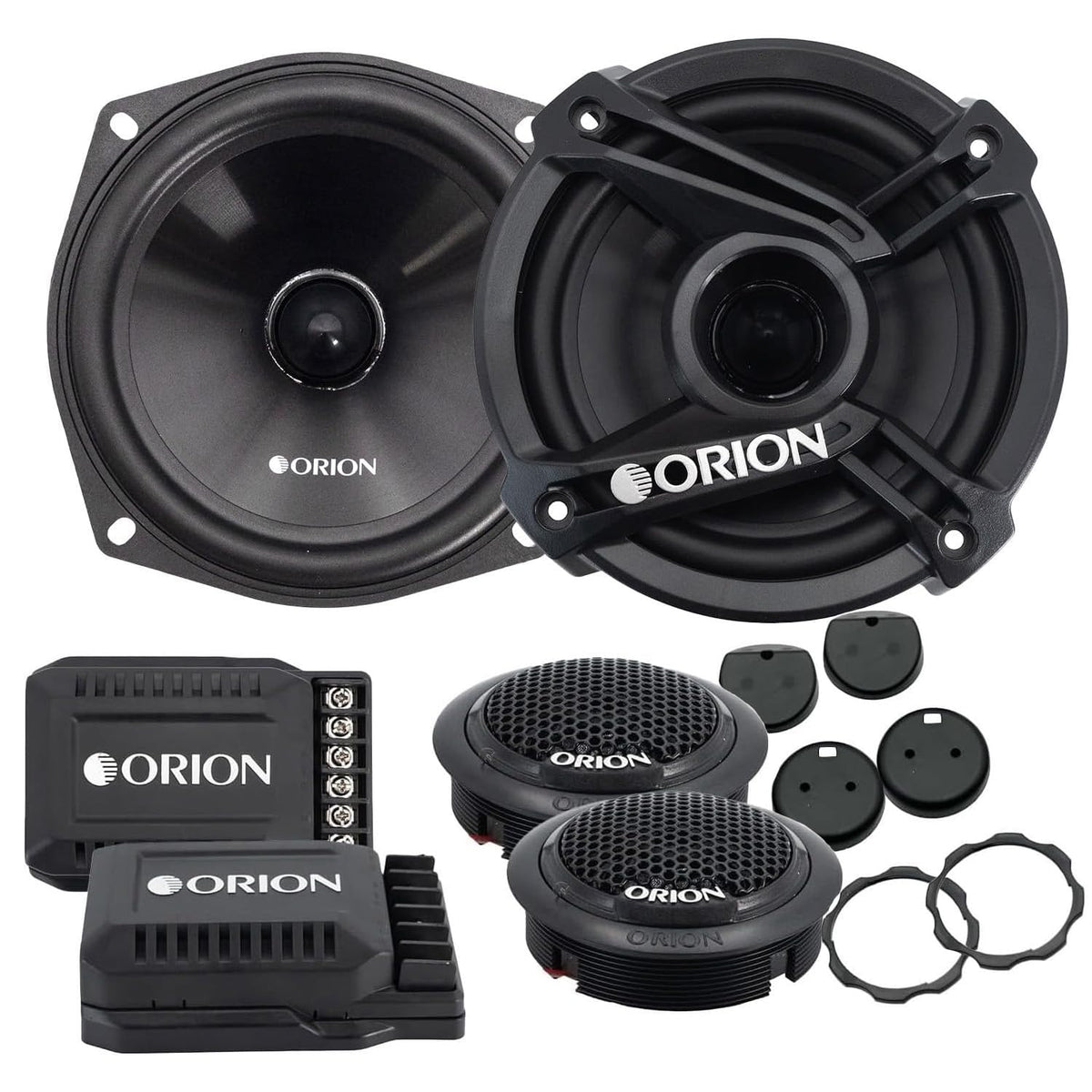 ORION CB525C front view with compact 5.25-inch drivers for tight, room-filling sound.