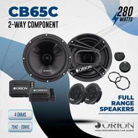 ORION CB65C woofer cone closeup highlighting durable polypropylene design