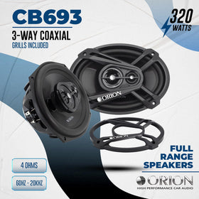 Orion Cobalt CB693 3-way design delivers balanced mids, highs and bass