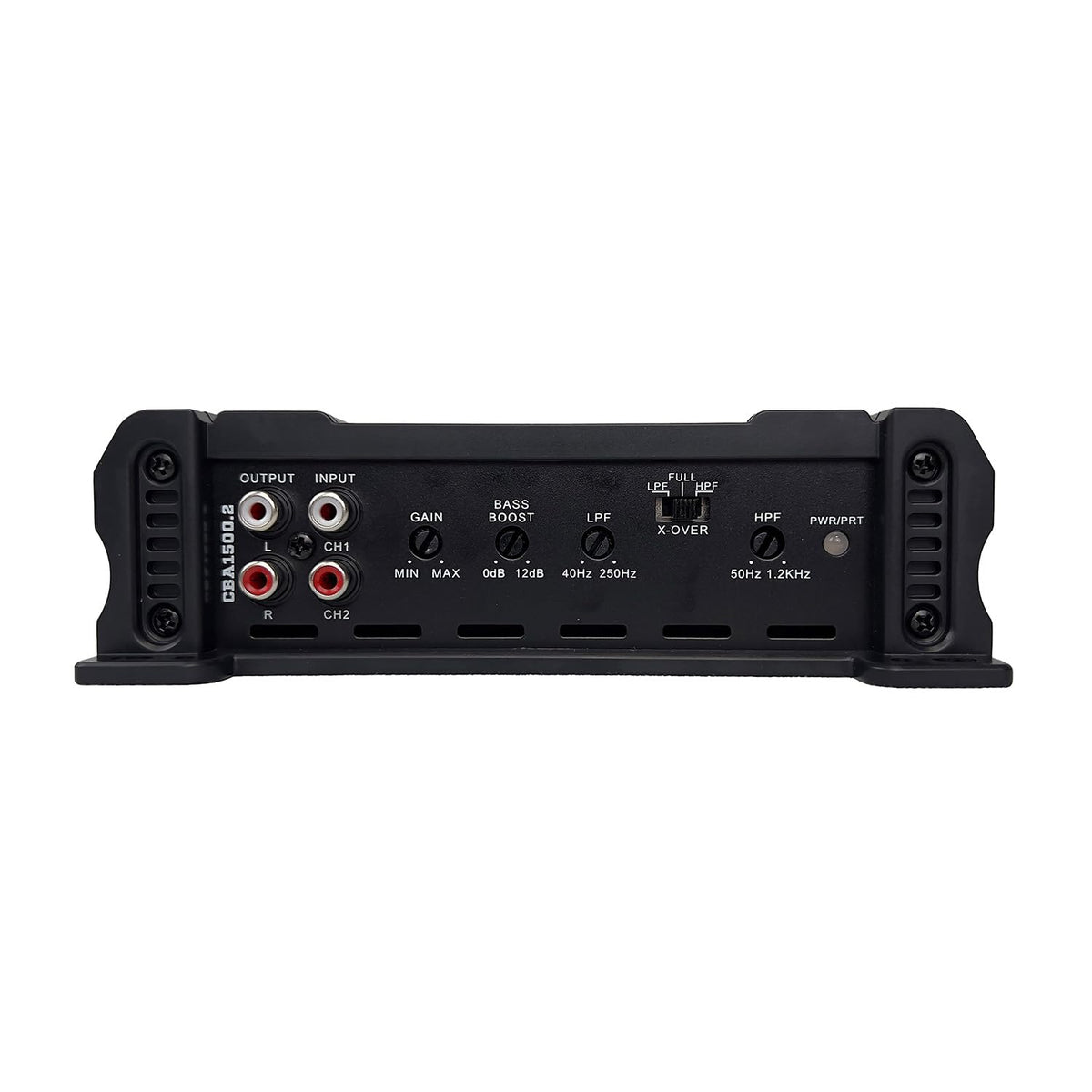 Orion Cobalt CBA1500.2 close-up shows bass knob and gain control.