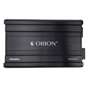 ORION CBA2000.4 side ports show inputs and outputs for flexible installation and tuning.