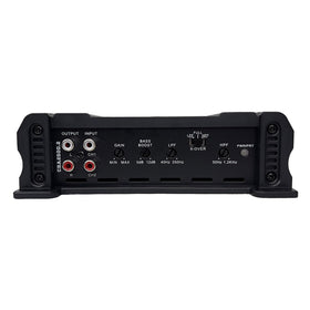 Orion Cobalt CBA2500.2 face with bass boost and crossover controls.