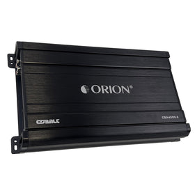 Orion CBA4500.2 front view shows compact, efficient two-channel power for car audio.