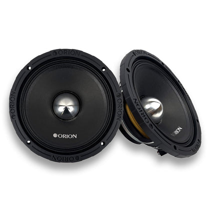 ORION HCCA84N 8-inch midrange front view showing a powerful car audio speaker