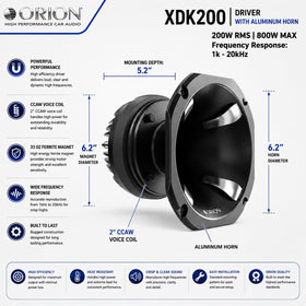 ORION XDK200 titanium diaphragm detail showing durability and precision