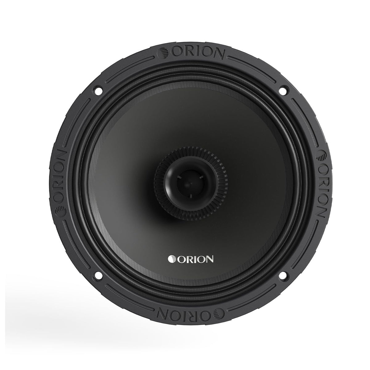 Orion XMT80.4 built-in neodymium bullet tweeter delivering crisp highs.