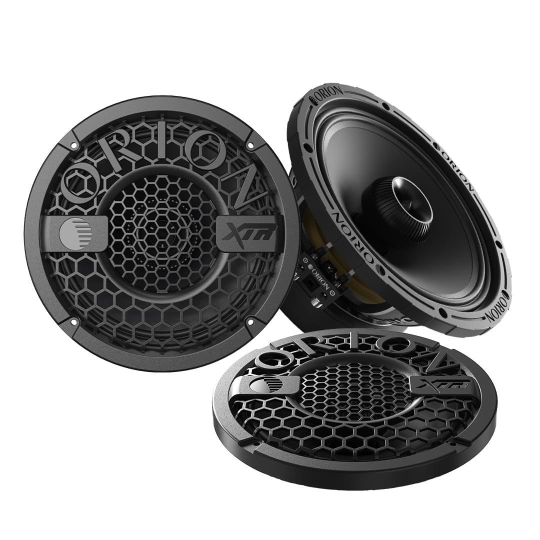 Orion XMT80.4 water-resistant midrange in action for all-weather car audio.