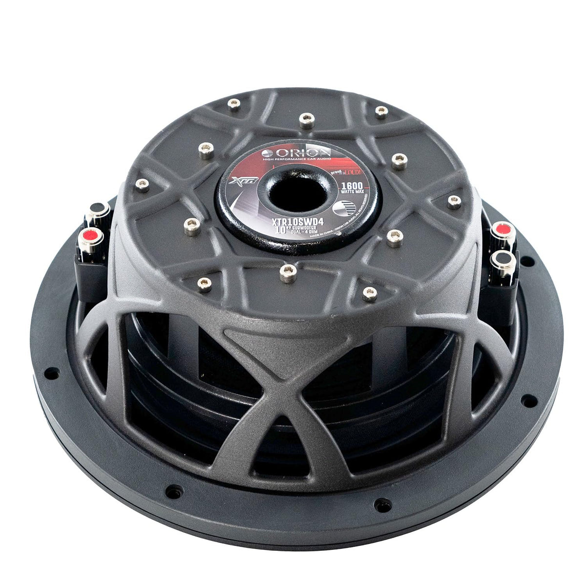 ORION XTR10SWD4 NBR surround supports durable bass performance