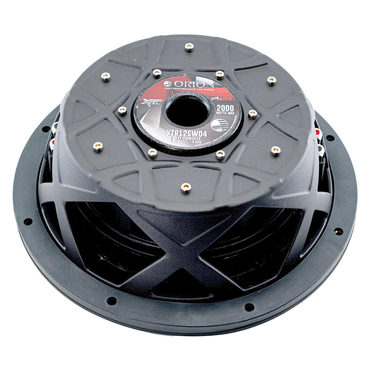 ORION XTR12SWD4 shallow depth fits slim dashboards for punchy performance.