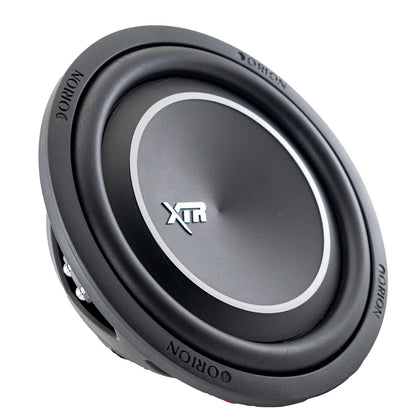 ORION XTR12SWD4 cone detail highlights the UV-coated cone for durable bass in tight spaces.