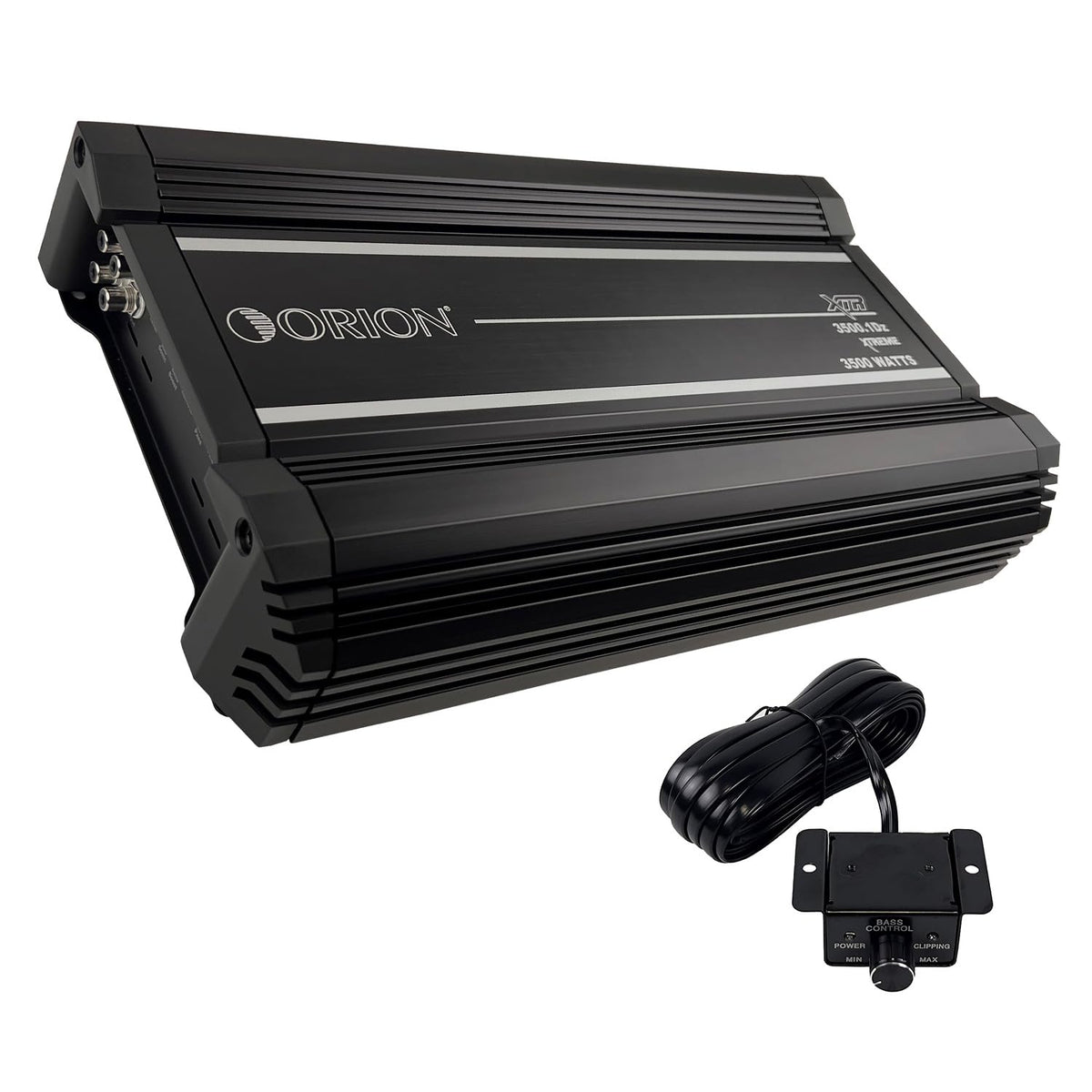 Orion XTR3500.1DZ front view highlights rugged heatsink for high-power performance.