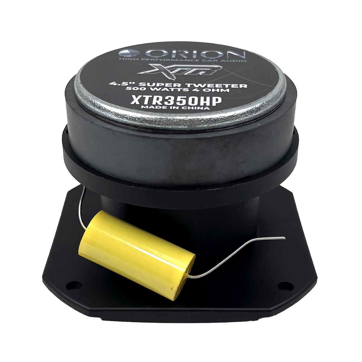 ORION tweeter installed in car door showing improved treble clarity benefit