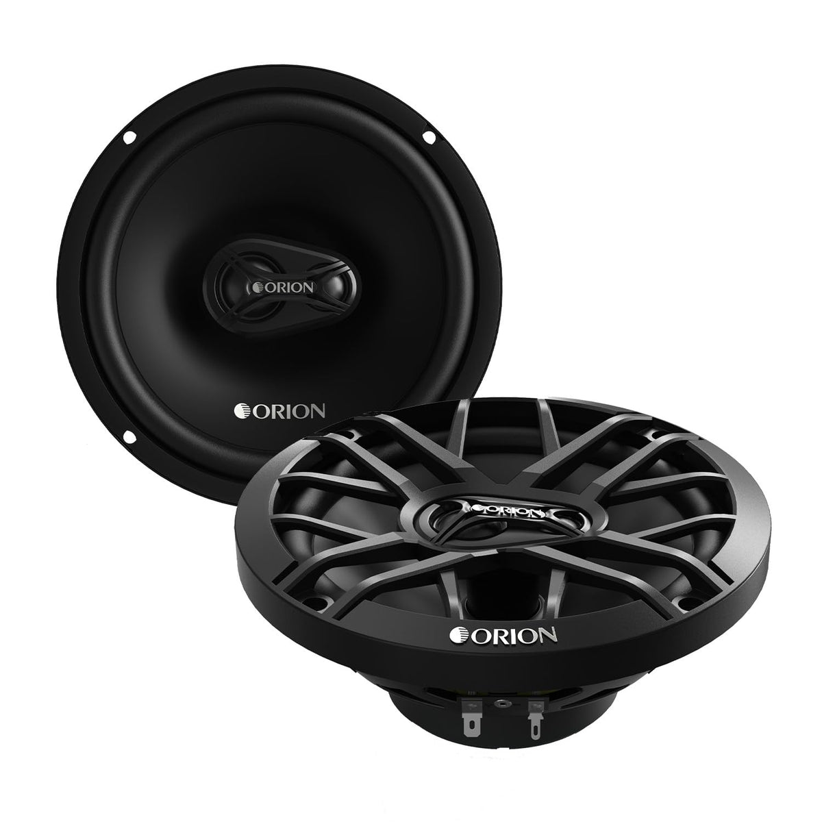 ORION XTR65.3 6.5-inch speaker pair showing deep bass potential.
