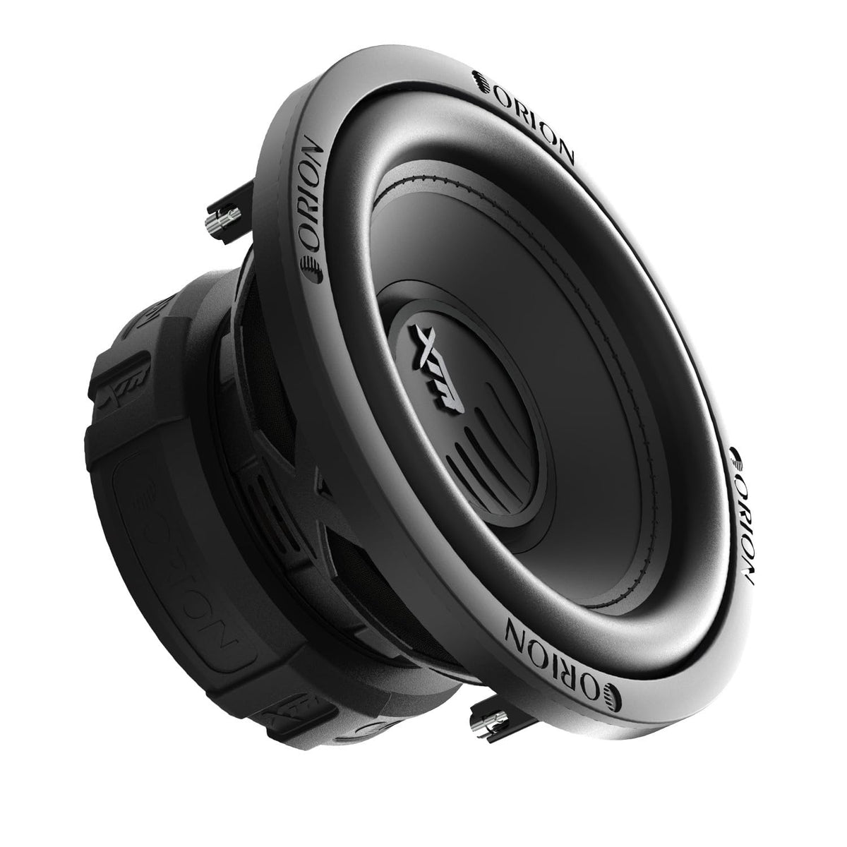 ORION XTR8D2 front view shows powerful bass potential