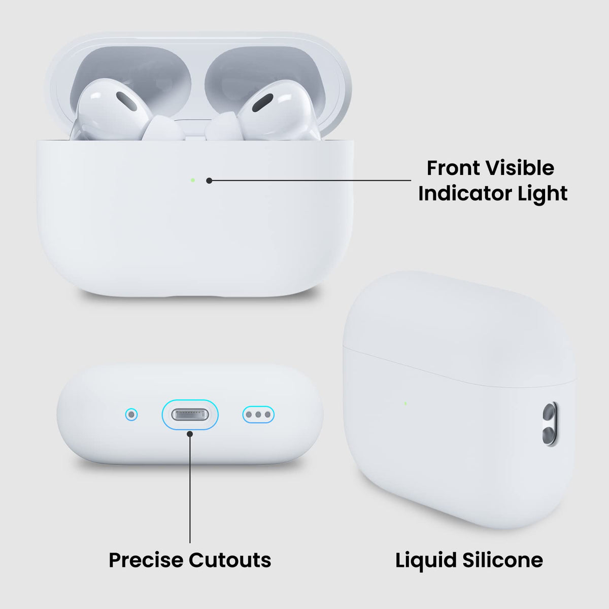 ORNARTO AirPods Pro 2 case easy install and removal.