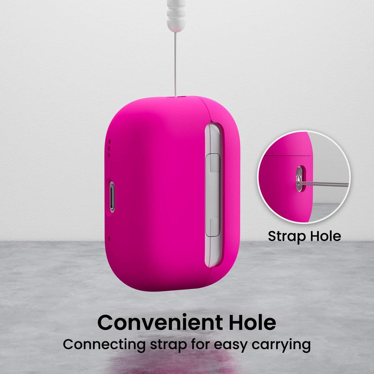 ORNARTO AirPods Pro 2 case easy install and secure attachment.