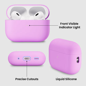 ORNARTO AirPods Pro 2 case easy-install top and bottom parts for secure attachment.