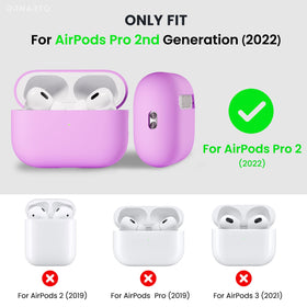 ORNARTO AirPods Pro 2 hybrid silicone shell providing durable protection against daily wear.