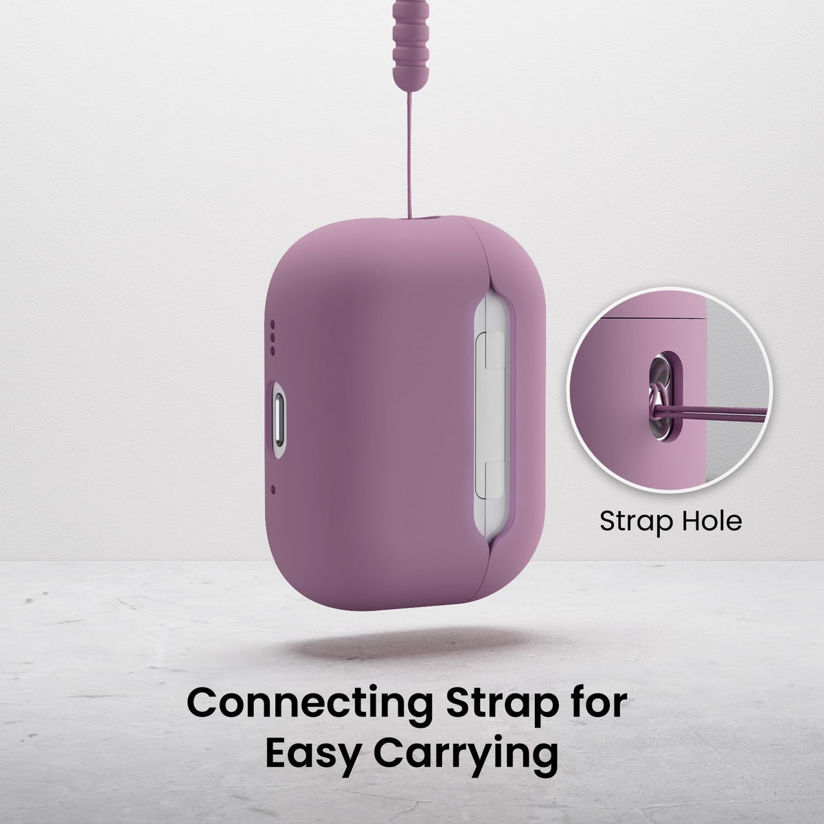 ORNARTO AirPods Pro 3 case easy top-and-bottom installation.