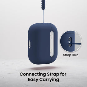 ORNARTO AirPods Pro 3 case with soft-touch coating for comfortable grip.
