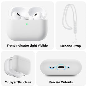 ORNARTO AirPods Pro 3 case top-part secures snugly to prevent detachment