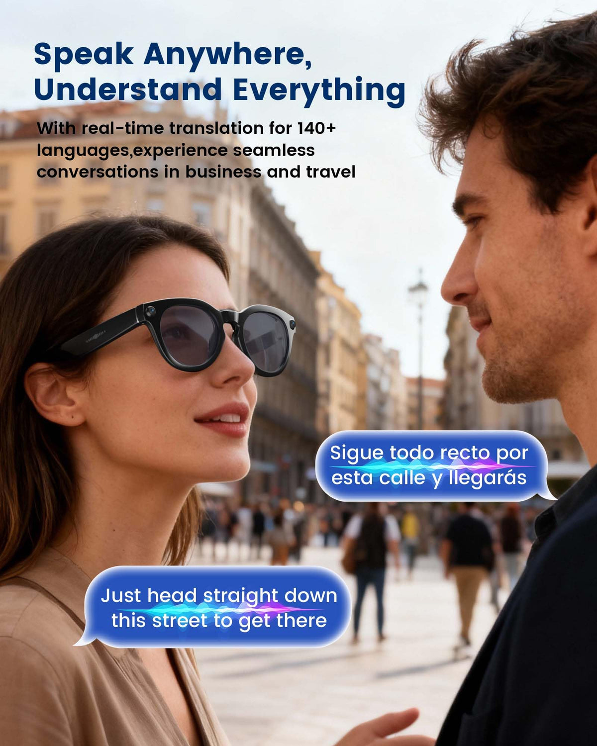 Orpnkna AI Smart Glasses deliver open-ear audio while staying aware.