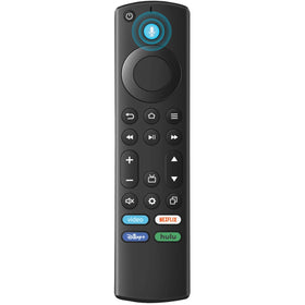 ORQRQO replacement remote for Fire Stick, front view, enables quick voice search and easy pairing