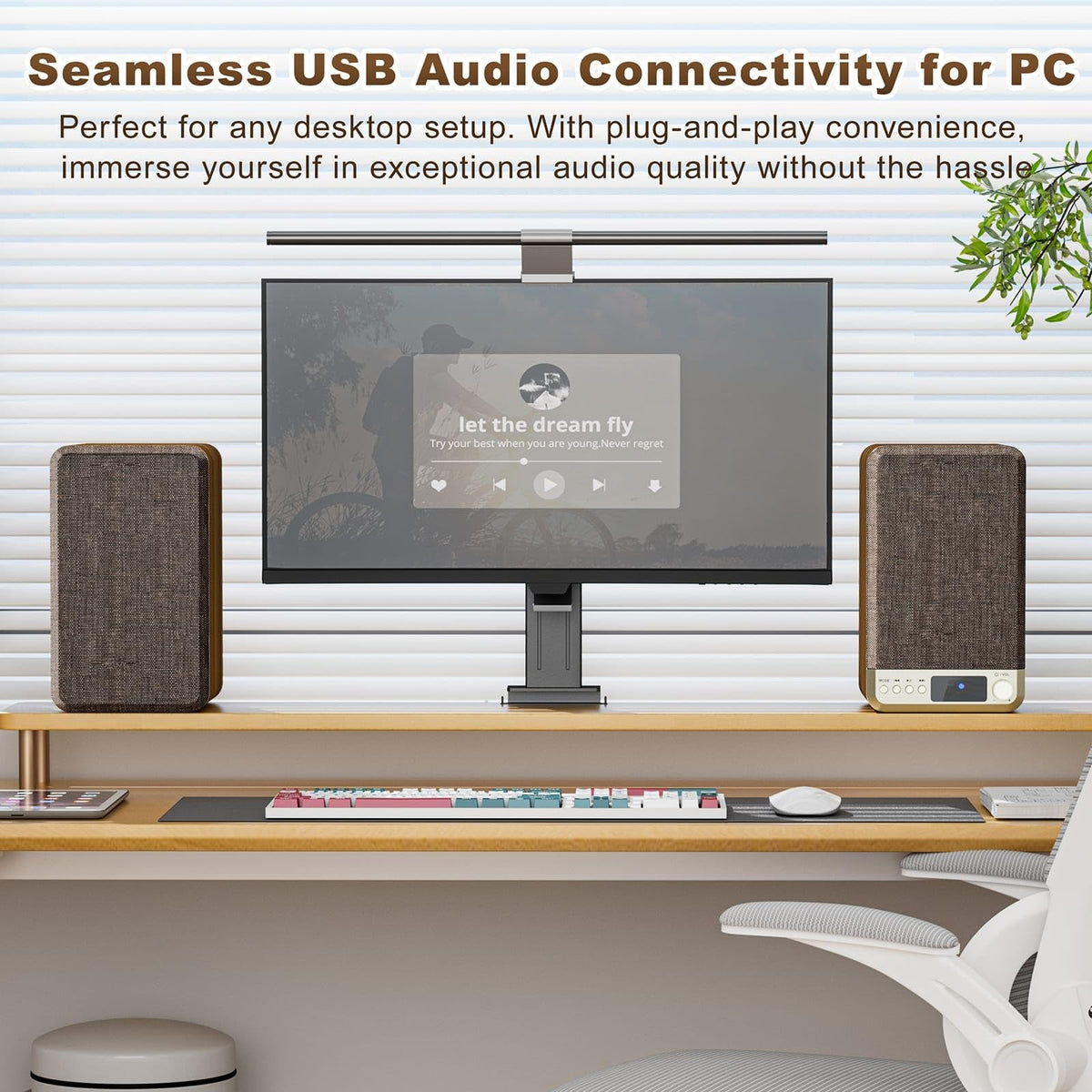 Orroplus Active Bookshelf Speakers inside wooden cabinet reduces vibration for cleaner mids