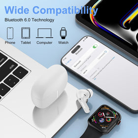 OrSunday wireless earbuds with multi-function touch controls for calls and playback.