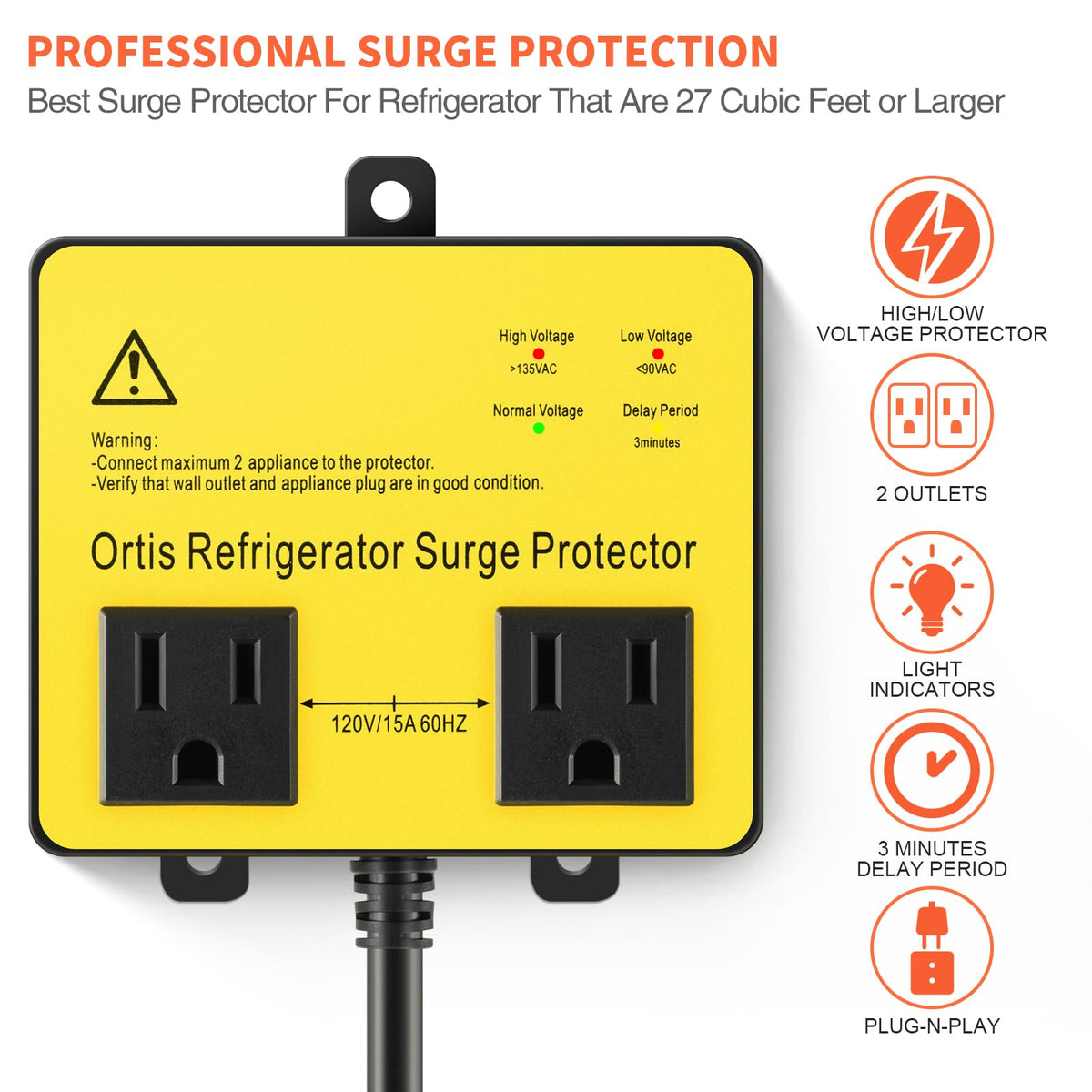 Ortis close-up LED panel showing status lights for easy monitoring