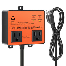 Ortis front panel showing overall protector design and grounded plug benefit