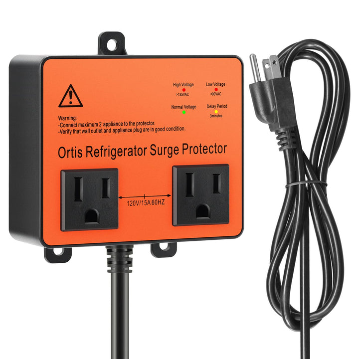Ortis front panel showing overall protector design and grounded plug benefit