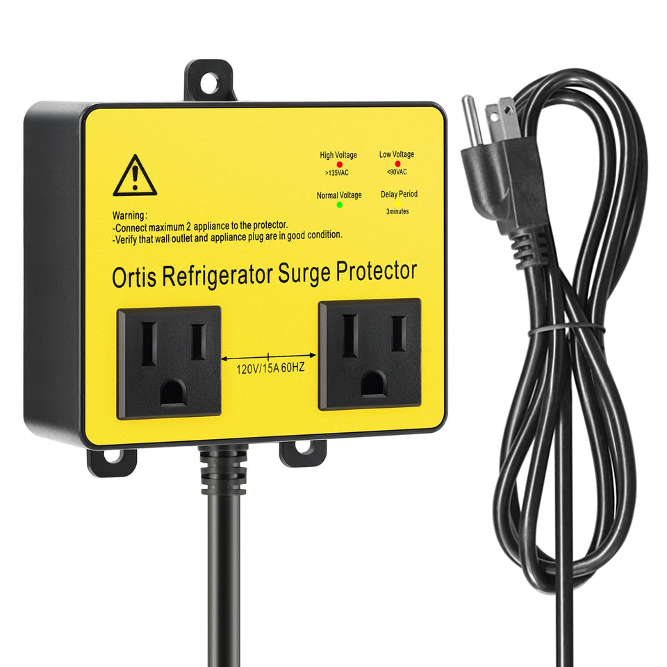 Ortis front view with double outlets showing compact profile and safety