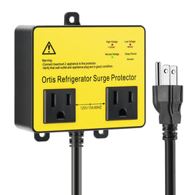Ortis front view showing compact yellow housing and plug for quick protection