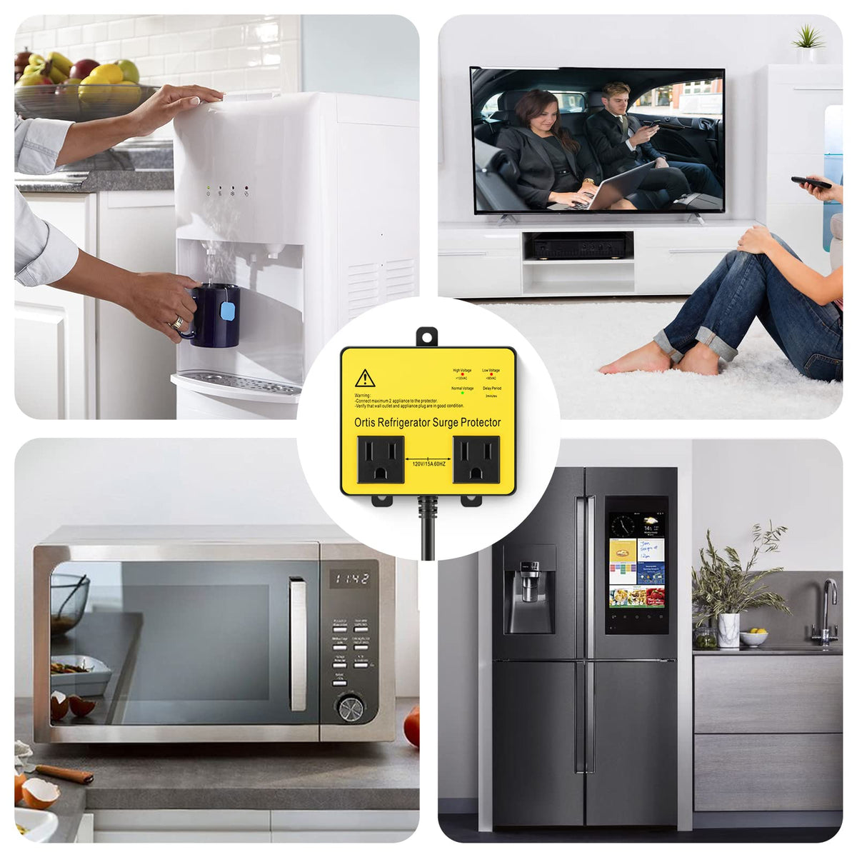 Ortis in a modern kitchen protecting fridge and countertop appliance reliably