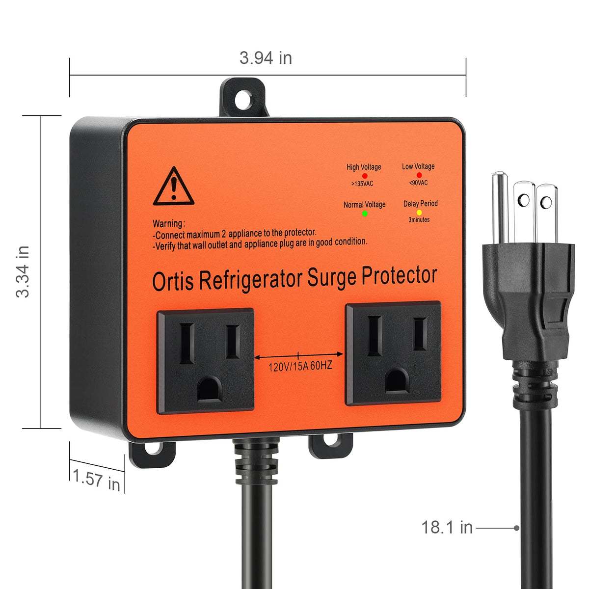 Ortis size comparison with hand, compact design saves space and fits easily