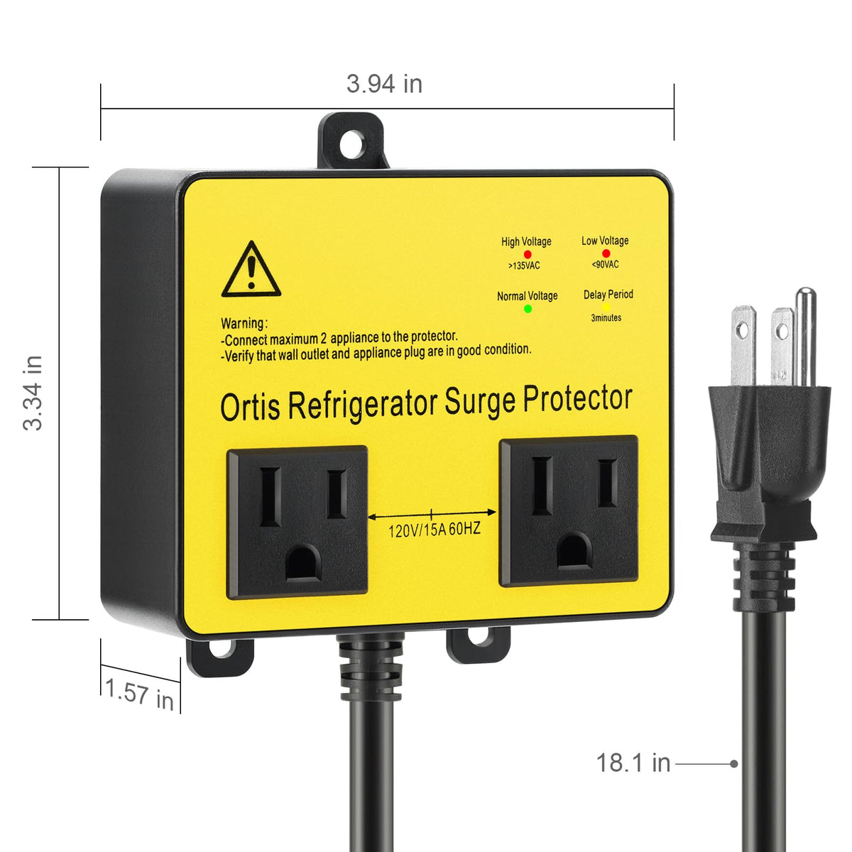Ortis next to measuring tape illustrating compact size and scale