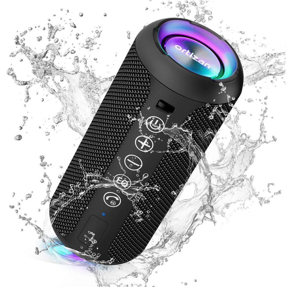 Ortizan front view showing speaker grille and controls, clear sound for parties
