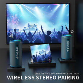 Ortizan LED lights glowing in dark, Ortizan adds colorful party atmosphere