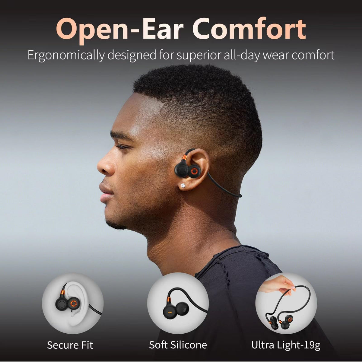 Ortizan side profile highlighting soft silicone finish and lightweight feel
