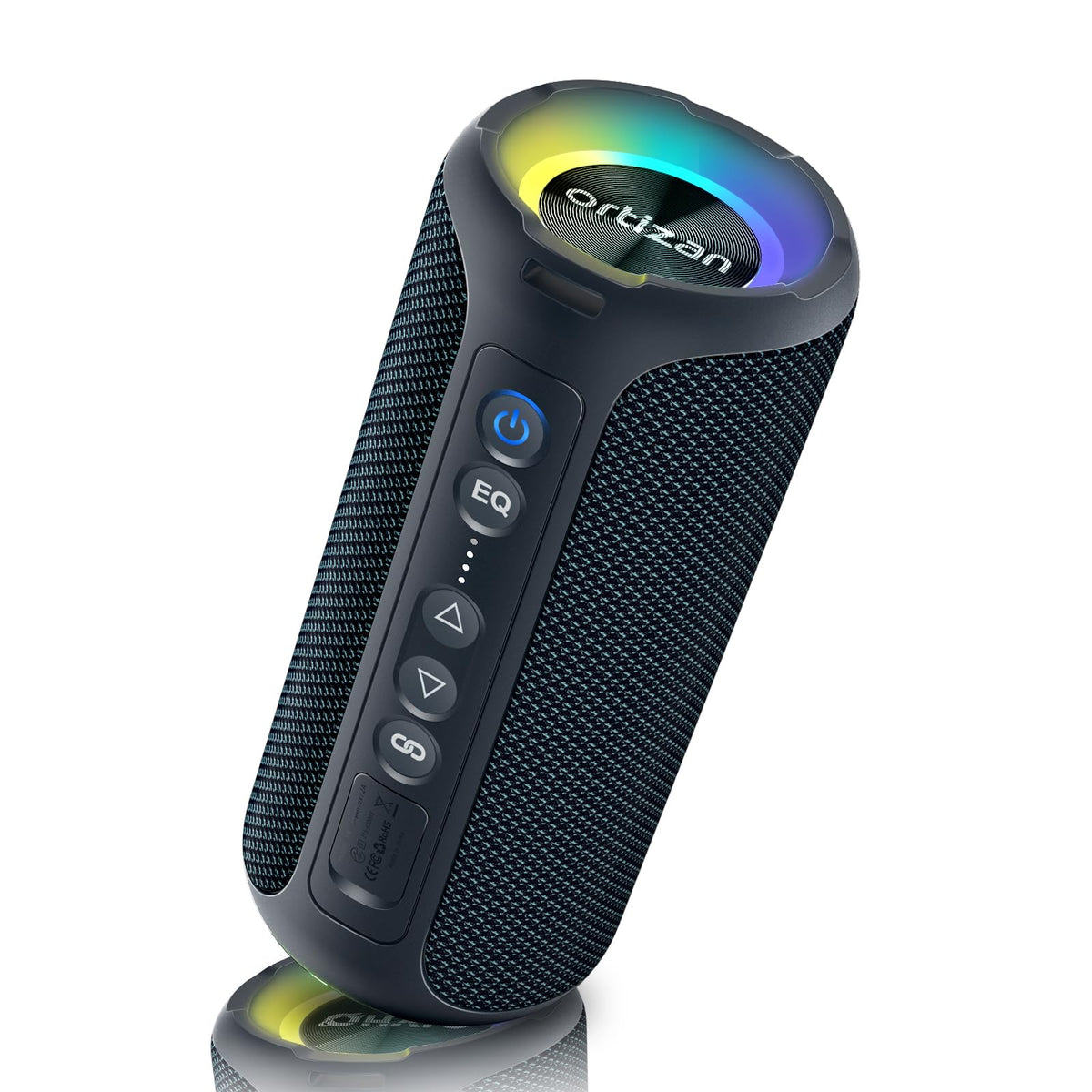 Ortizan X8 Pro on picnic table playing music for outdoor entertaining
