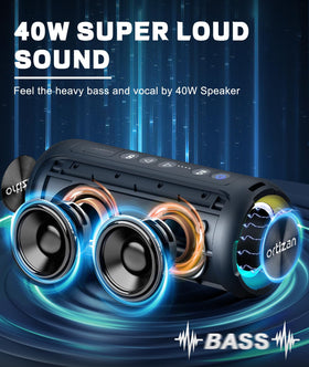 Ortizan X8 Pro passive radiator detail highlighting bass-enhancing design