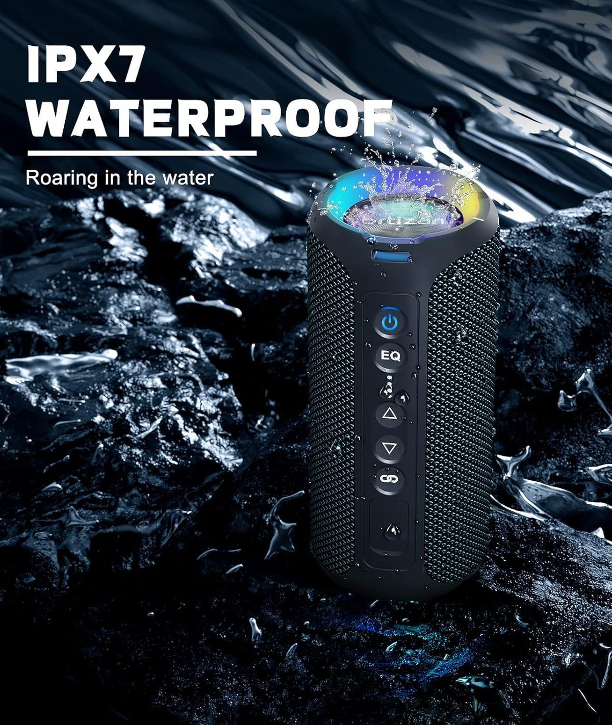 Ortizan X8 Pro top controls closeup with buttons and indicator for easy operation