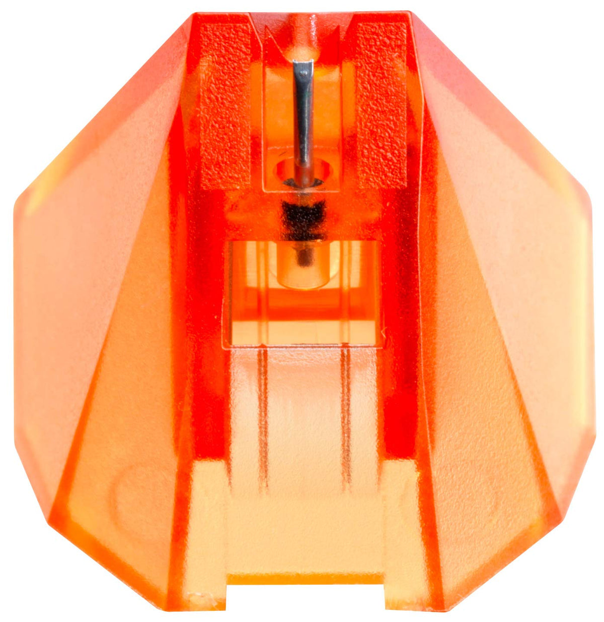 Ortofon 2M Bronze stylus installation on a cartridge, enhancing resolution and balanced sound reproduction.